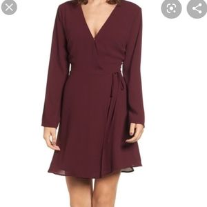 LUSH ELLIE WRAP DRESS size small Winetasting